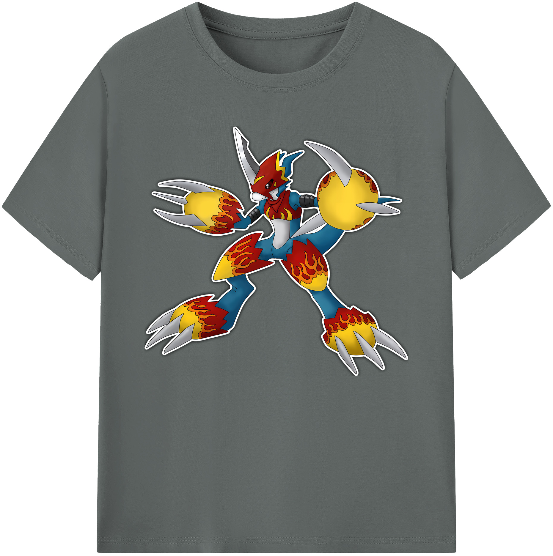 （画像用） Digimon デジタルモンスター/デジモン 綿100％ メンズ半袖Tシャツ｜肌触りやわらか＆通気性